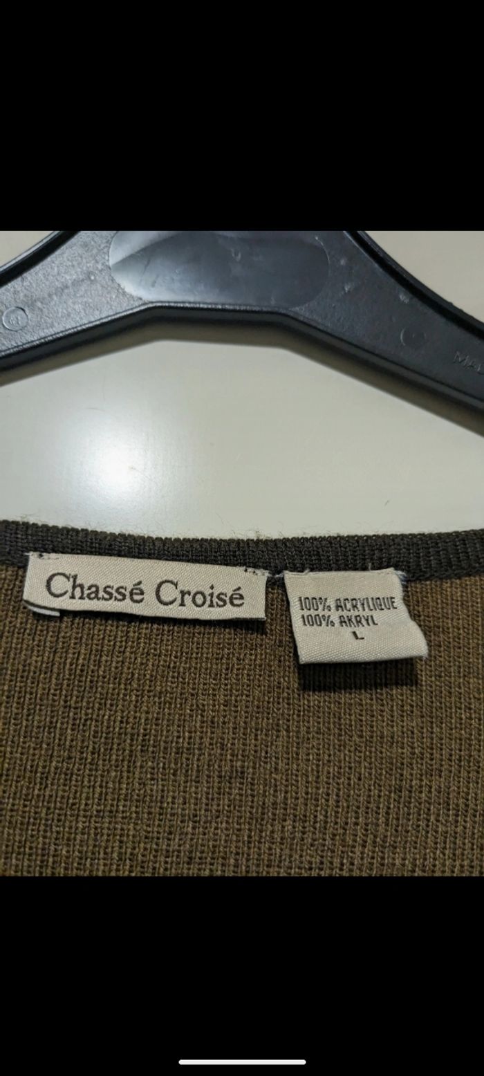 Magnifique gilet vintage, original Chassé croisé. Taille 40 - photo numéro 9