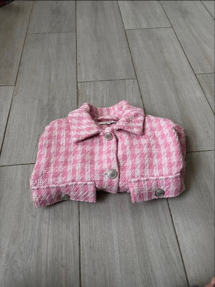 Veste courte rose BZB taille S - photo numéro 2