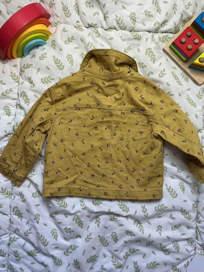 veste en jean moutarde à motifs tape à l'oeil 18 mois - photo numéro 7