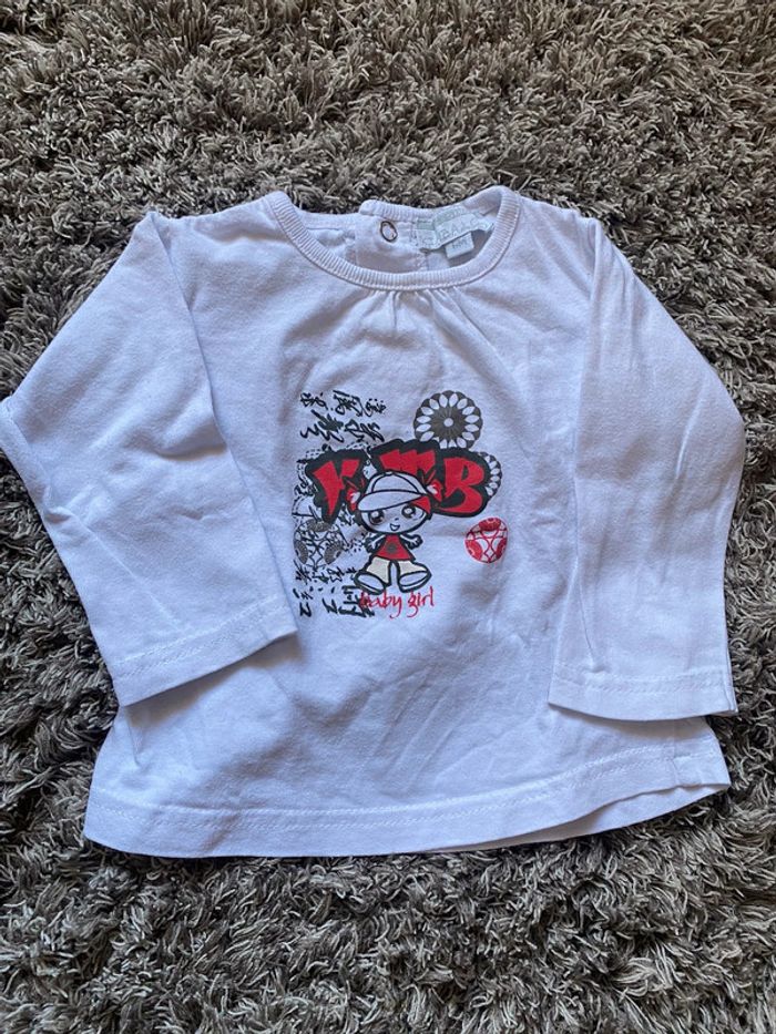 T-shirt manches longues fille bébé 6mois