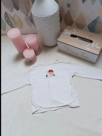 Tee-shirt manches longues neuf Kiabi fille 6 mois