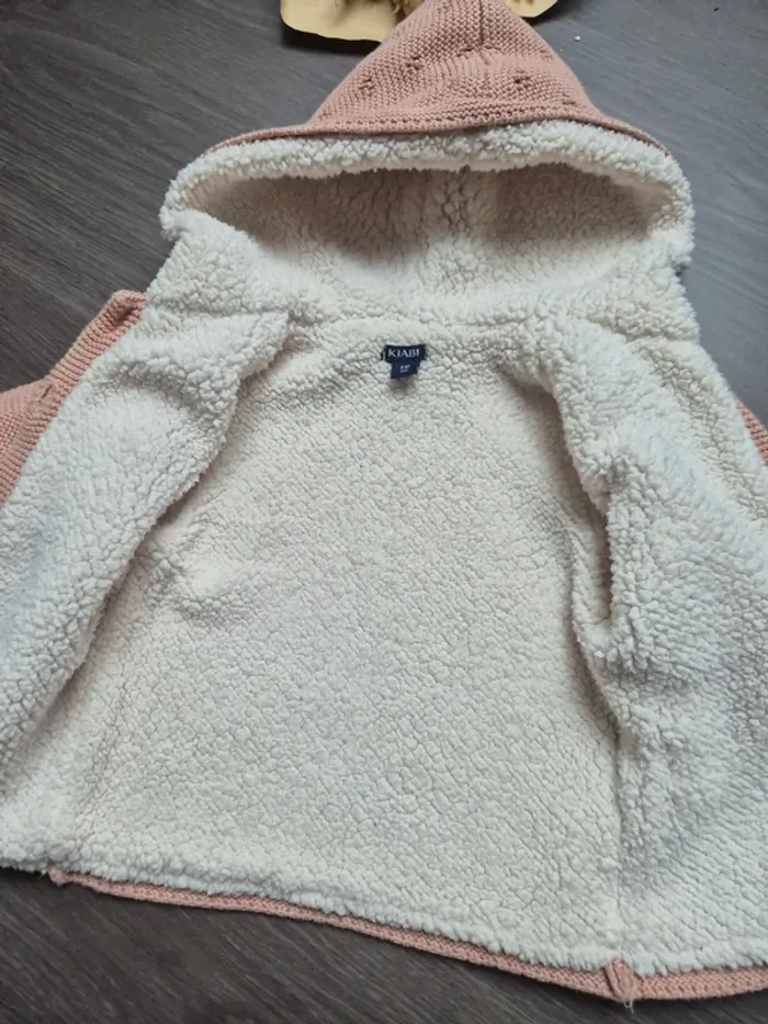 Magnifique gilet veste en maille et polaire kiabi 9 mois - photo numéro 5