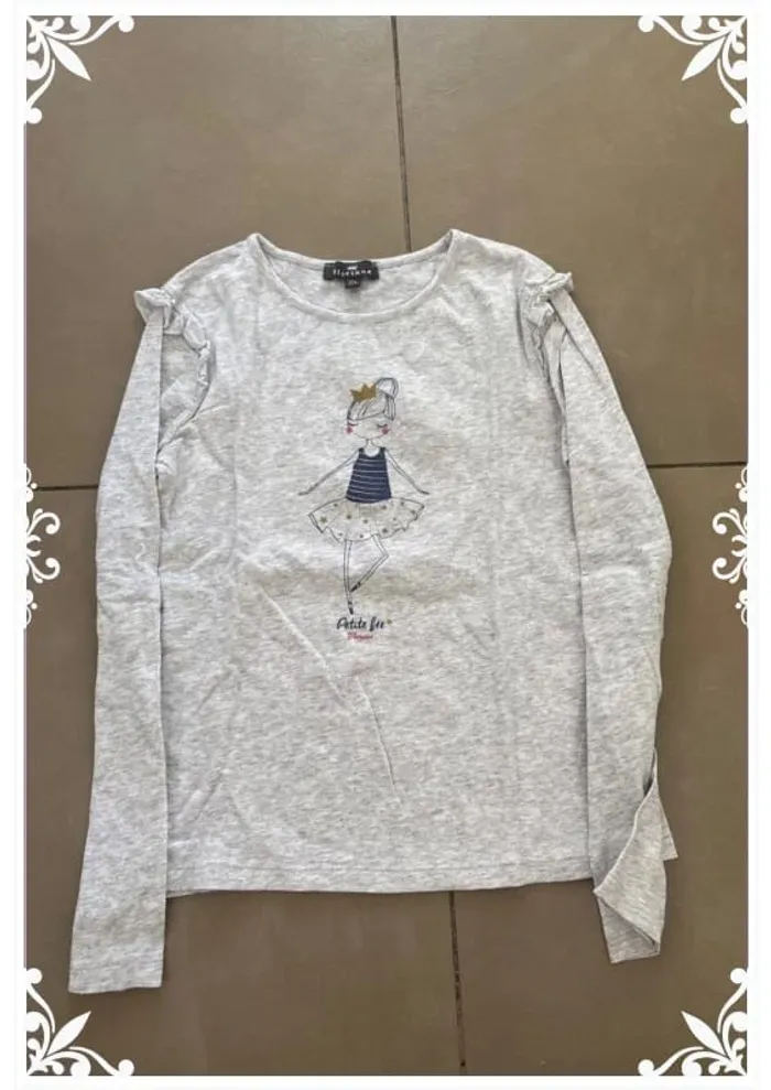 T-shirt gross taille 10 ans enfant fille Floriane - photo numéro 2