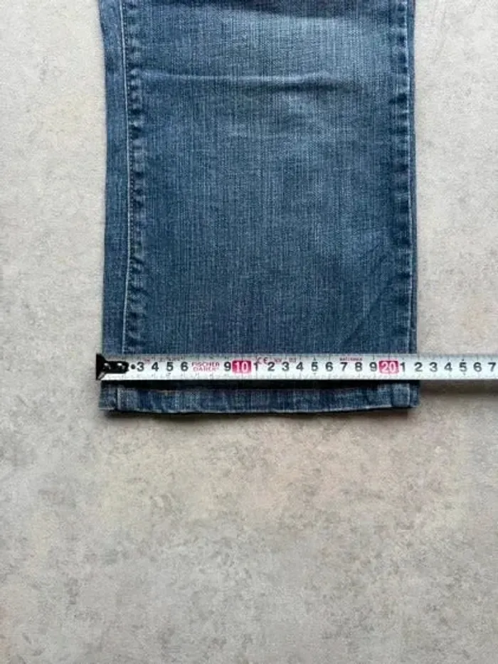 Jeans Levi's 529 W32 FR42 coupe droite bleu Femme Women pan562b - photo numéro 5