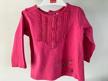 T shirt manches longues rose Sergent major 18 mois