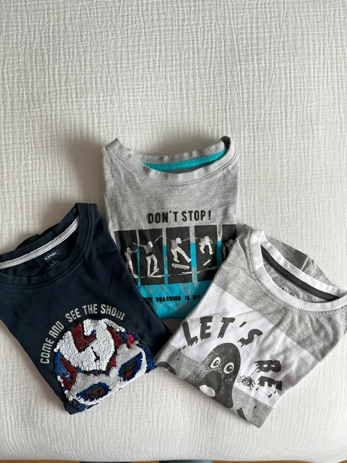 Lot de tee-shirts manches longues garçon Kiabi 8 ans - photo numéro 11