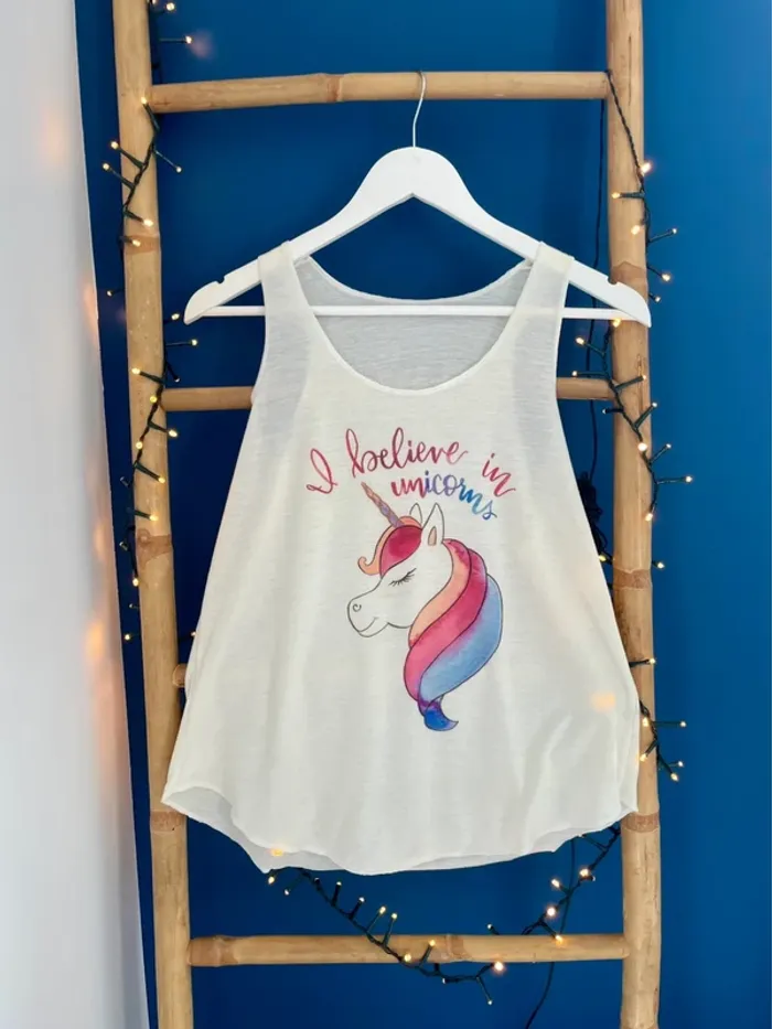 🌟 Débardeur fluide Licorne femme en S