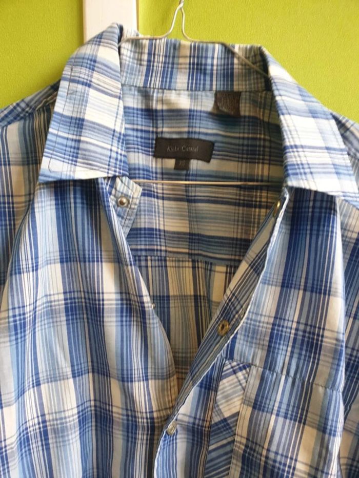 Chemise manches courtes à carreaux Kiabi - photo numéro 4