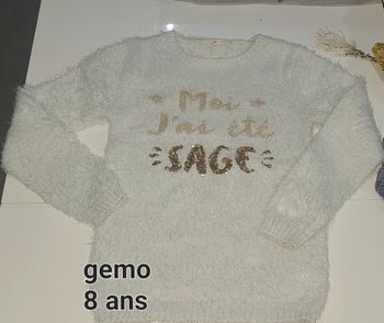 Pull gemo 8 ans fille