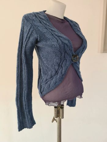 Gilet bleu violet