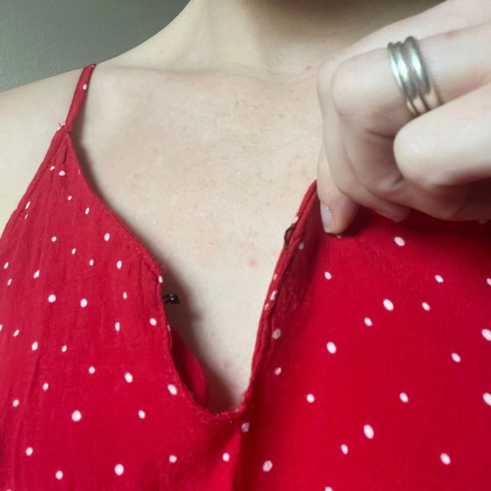 Combi rouge vif à pois - photo numéro 3