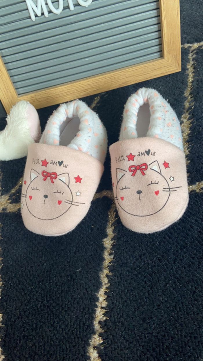 Chausson bébé chat - photo numéro 2