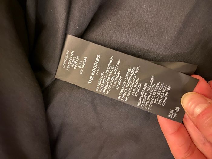 Veste-chemise matelassée à carreaux rouges – The Kooples – Taille 1 – Neuve avec étiquette - photo numéro 7