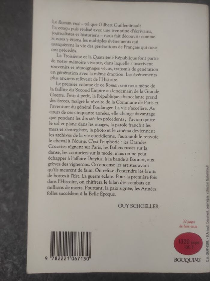 Le roman vrai de la IIIe et de la IVe République 1870-1958 1ère partie Gilbert Guilleminault - photo numéro 3