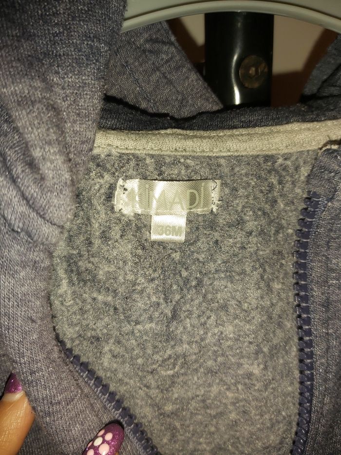 Veste à capuche enfant 4 ans – Bleu comme neuve - photo numéro 3