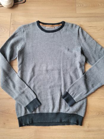 Pull bleu chiné