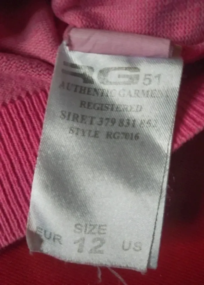 Petit pull col v rose taille 12ans RG512 - photo numéro 7