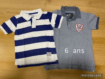 Lot 2 polos MC 6 ans