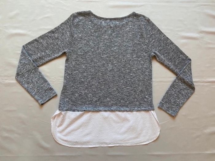 Pull chiné noir et blanc Fashion Express taille 38 / M - photo numéro 9