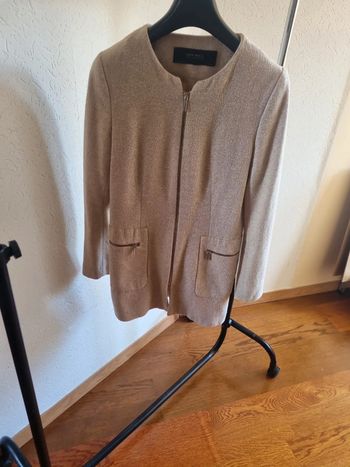 Manteau écru Zara
