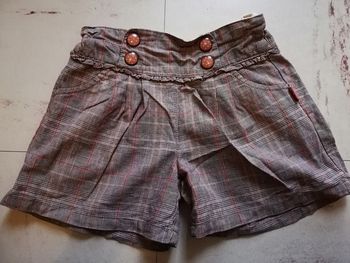 Short classe sergent major marron à carreaux