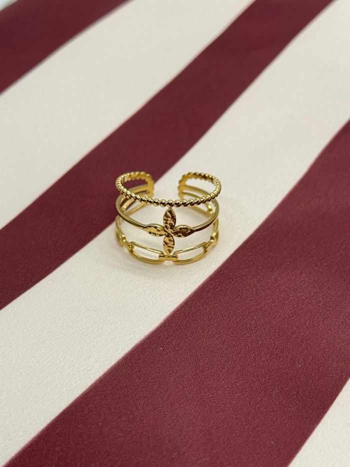 Bague femme acier inoxydable