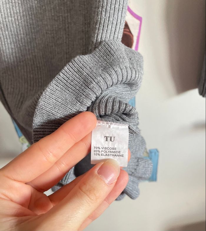 Top gris à épaules découvertes, taille unique, marque Impression - photo numéro 3