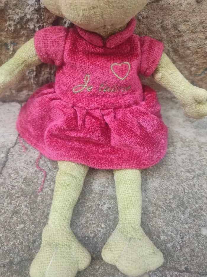 Peluche grenouille marque enesco - photo numéro 3
