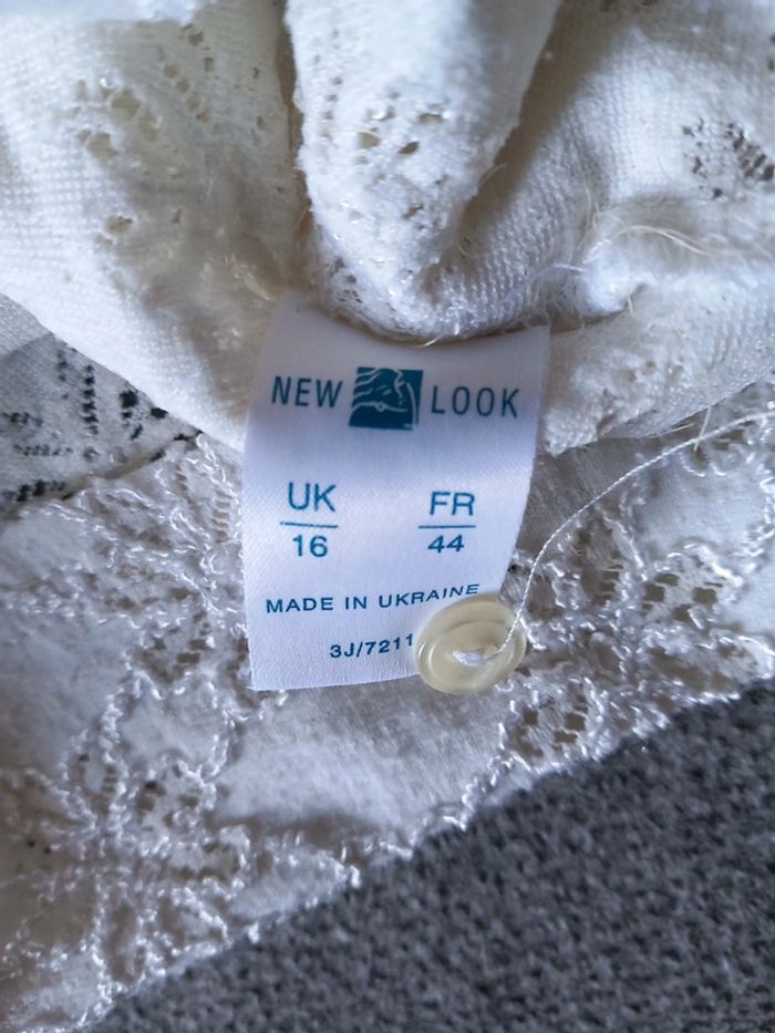 Tunique blanc nylon elasthan T44 New look - photo numéro 5