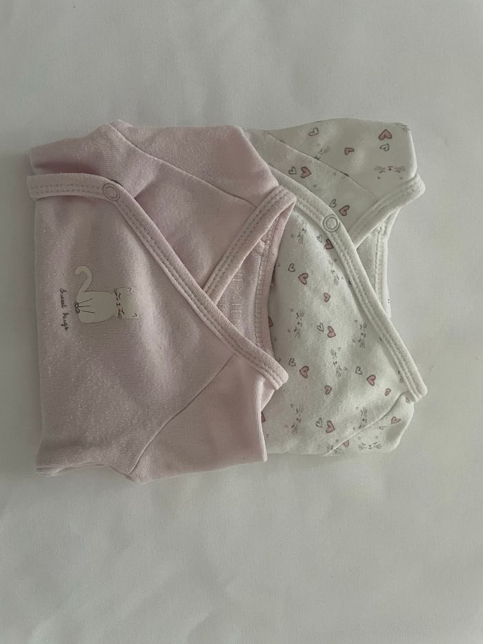 Lot de 2 bodies manches longues 3 mois
