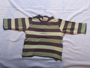 Sweet rayé marron, vert  et vert clair