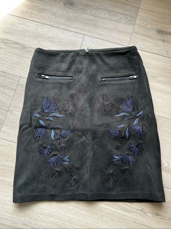 Jupe crayon en velours