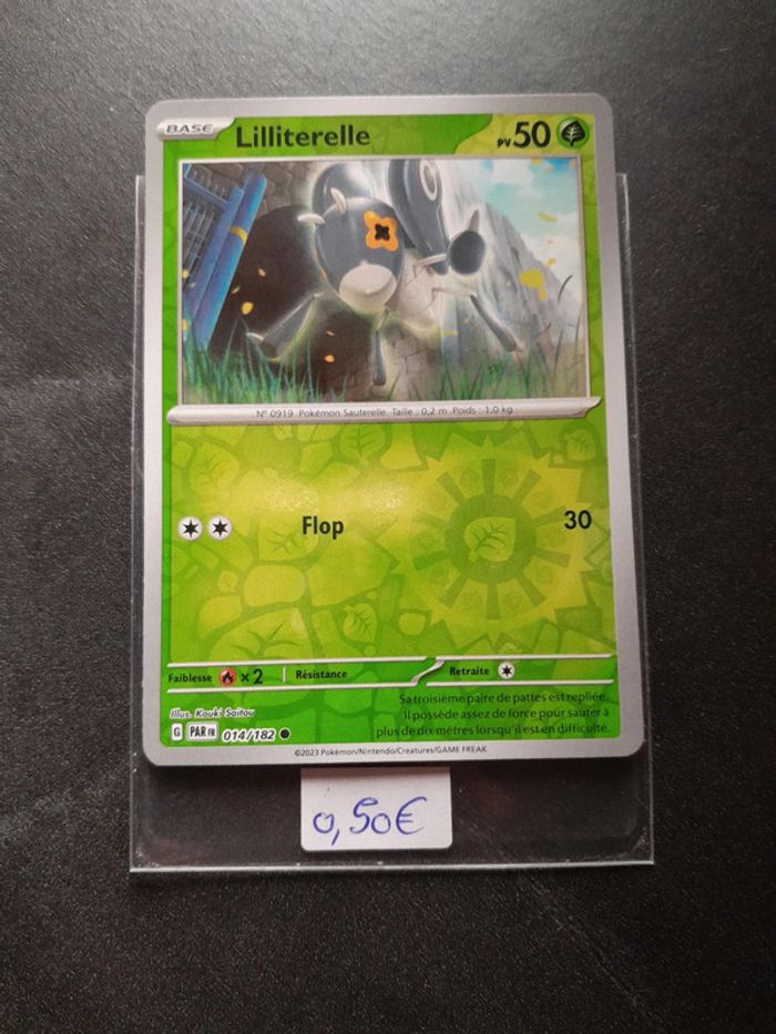 Carte Pokémon Lilliterelle reverse 014/197 - photo numéro 1