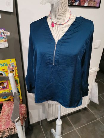 Blouse 40/42 bleu canard