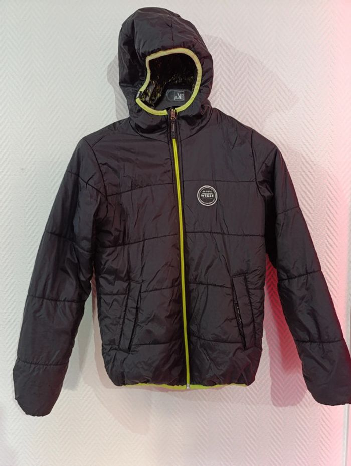 Doudoune réversible noir et verte wedze taille 14 ans - photo numéro 7