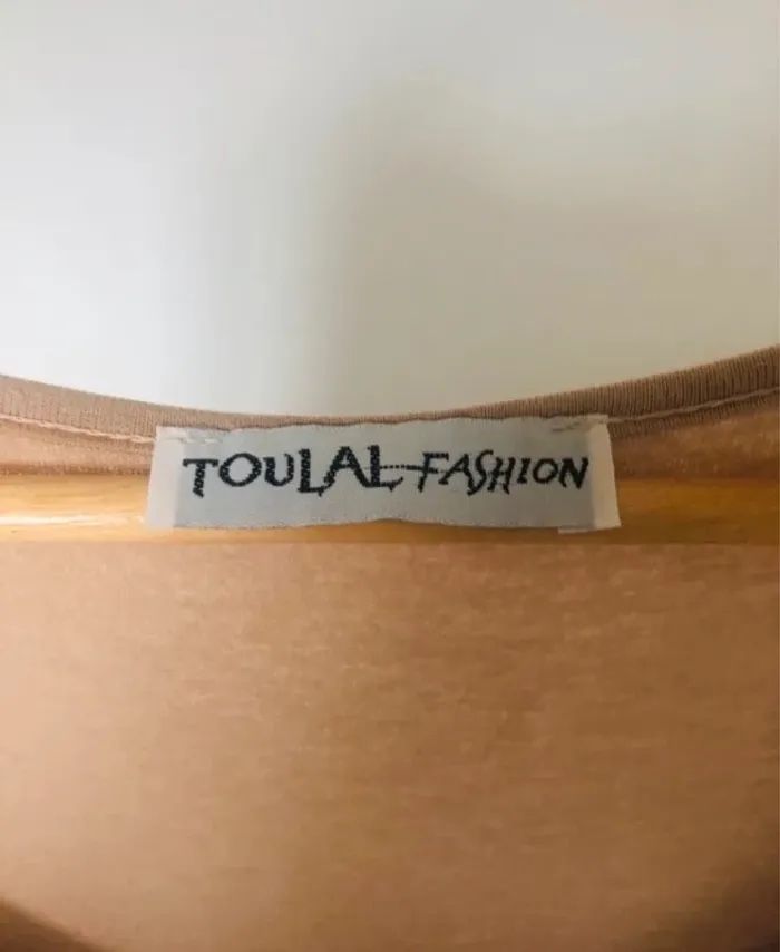 Haut femme taille empire large taille M beige crème - photo numéro 10