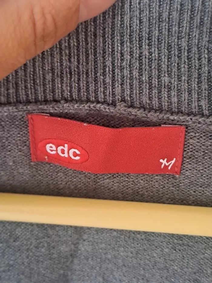 Pull léger gris EDC Taille M - photo numéro 8