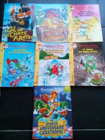 livres Geronimo Stilton neuf numéro 2, 8, 14, 19, 21, 25, 85