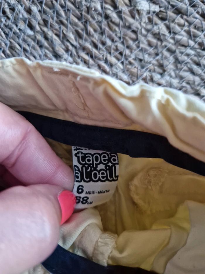 Joli pantalon tape à l'œil taille 6 mois - photo numéro 3