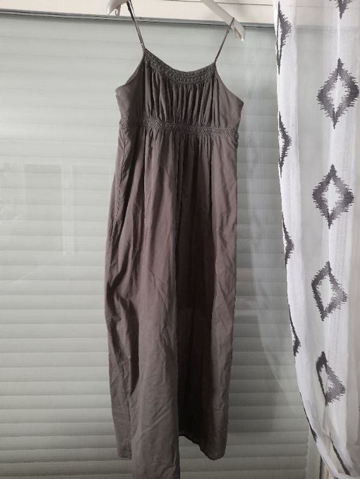 Robe longue camaïeu