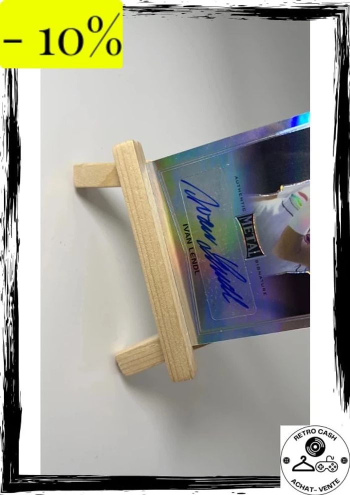 2016 Leaf Metal Auto Noir #BAIL1 Ivan Lendl - photo numéro 2