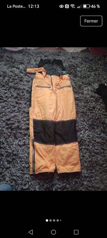 Pantalon ski bretelle 10 ans