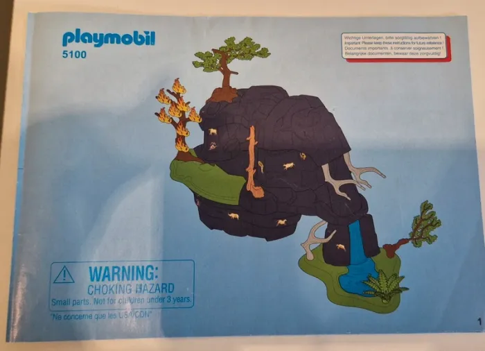 Playmobil "grotte préhistorique avec mammouth "