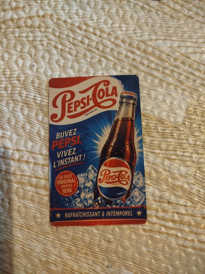 Plaque publicitaire motif pepsi neuf - photo numéro 2