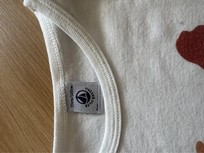 T-shirt longues manches petit bateau 10ans - photo numéro 2