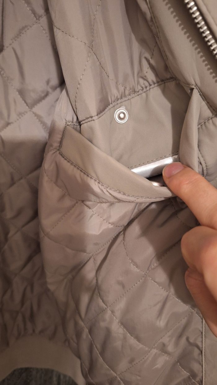 Blouson col montant beige déperlant - photo numéro 7