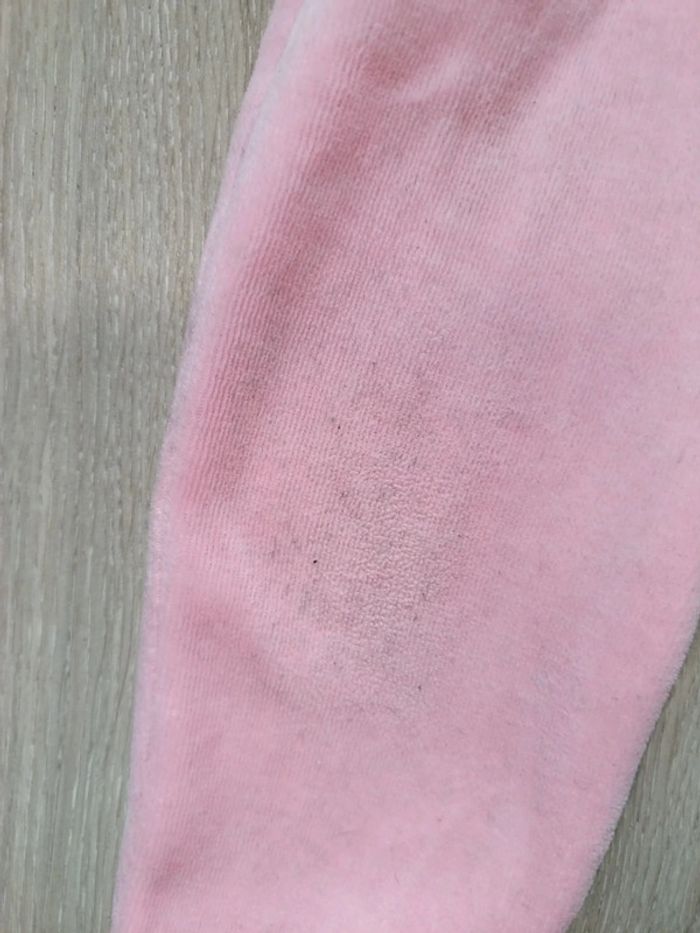 Lot pyjamas velours 1 pièce roses fille 12 mois - photo numéro 4