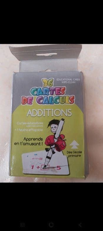 Carte d'additions