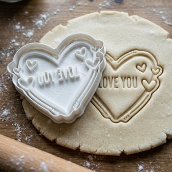 Emporte-pièce Cœur I Love You - Découpoir Biscuit Saint-Valentin