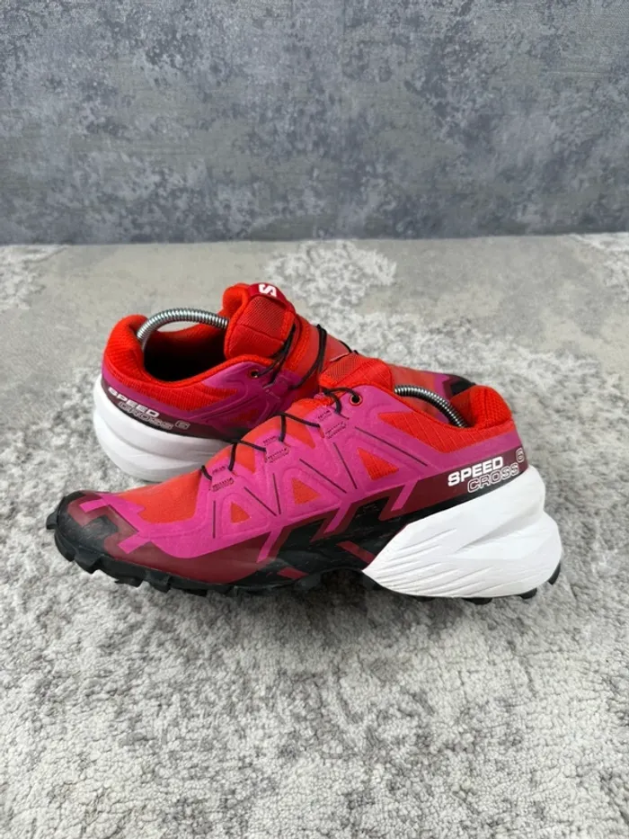 Salomon SpeedCroos 6 - Pink & Red & White - photo numéro 7